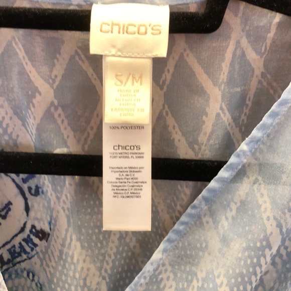 NWOT Chico’s Drawstring tunic top - Picture 4 of 4